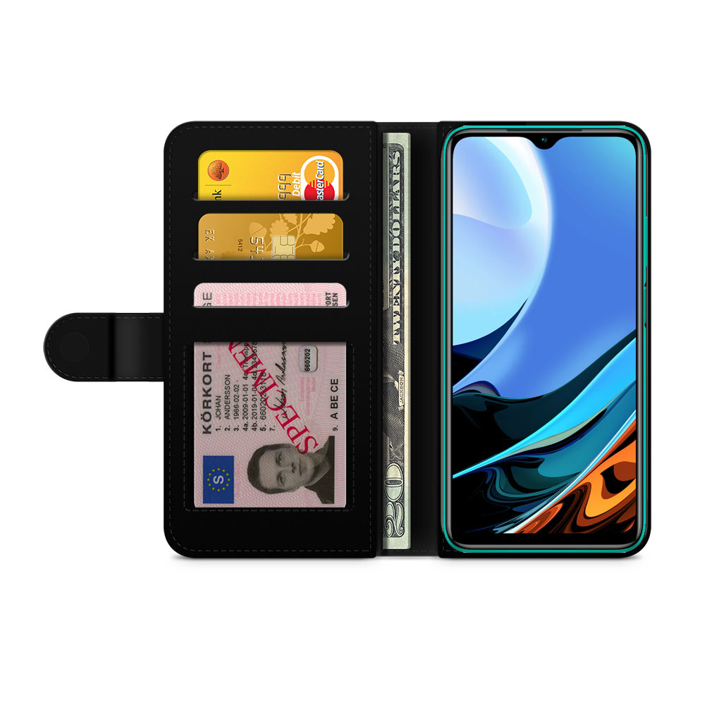 Xiaomi Redmi 9T Wallet Case - Peacock Feathers - 2