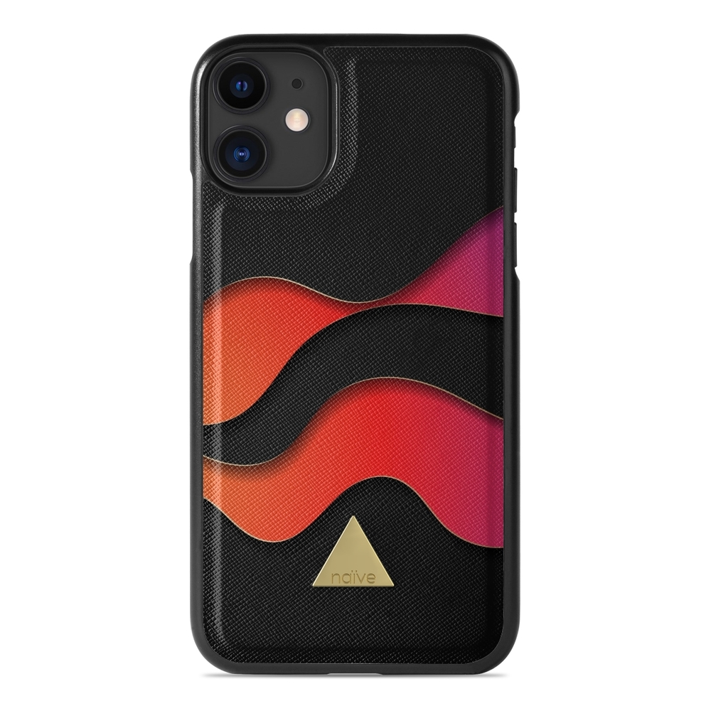 Naive iPhone 11 Case - Neon Waves