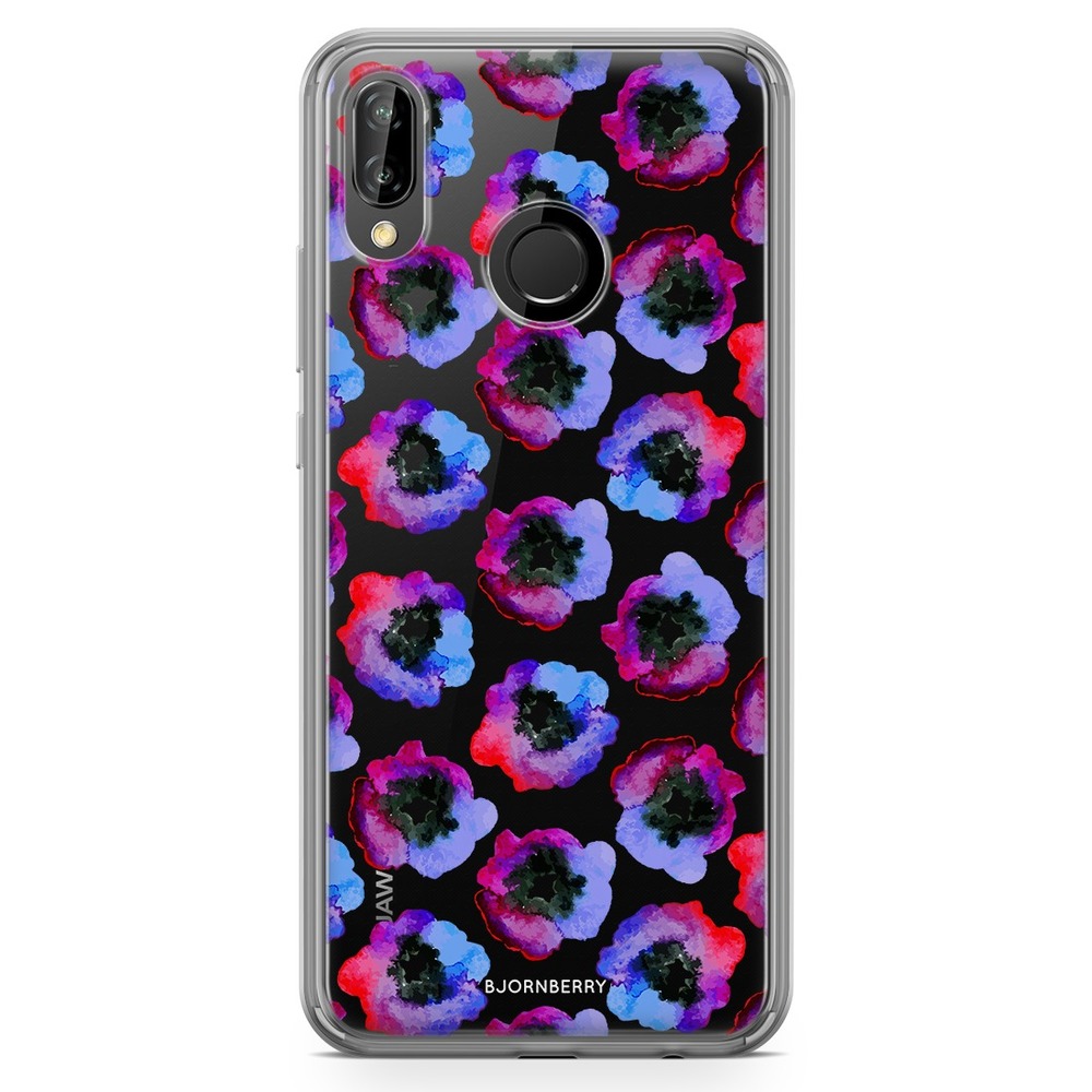 Huawei P20 Lite Fashion Case - Violet Flowers