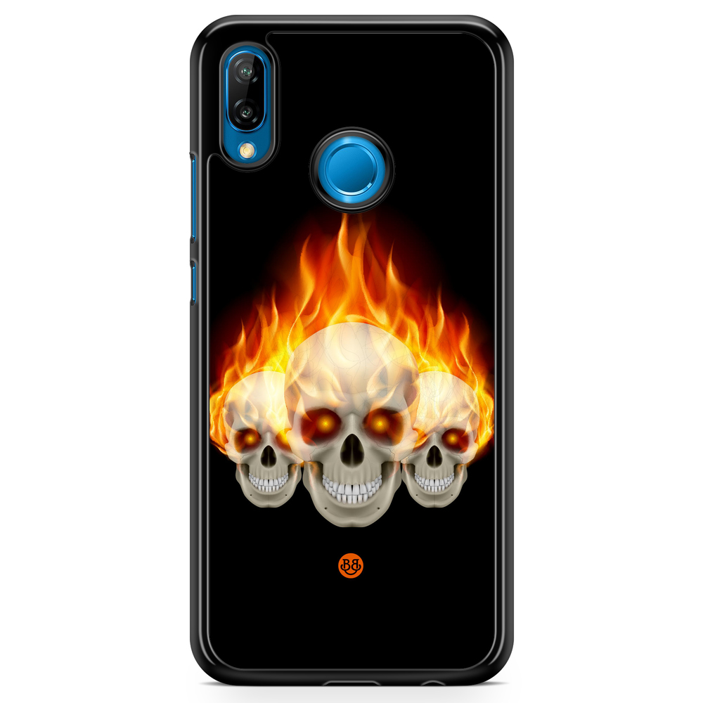 Huawei P20 Lite Case - Flames Skulls