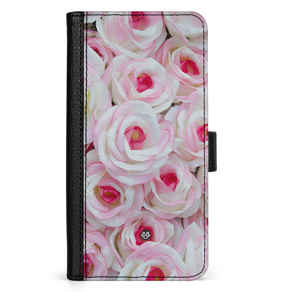 Doro 8050 Wallet Case - Pink Roses