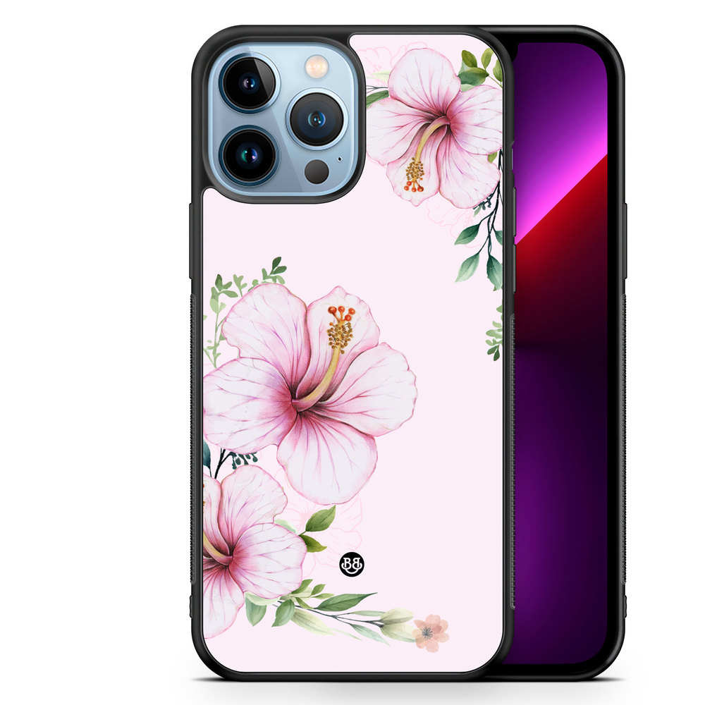 iPhone 13 Pro Max Case - WILD BLOOM - Soft Hibiscus