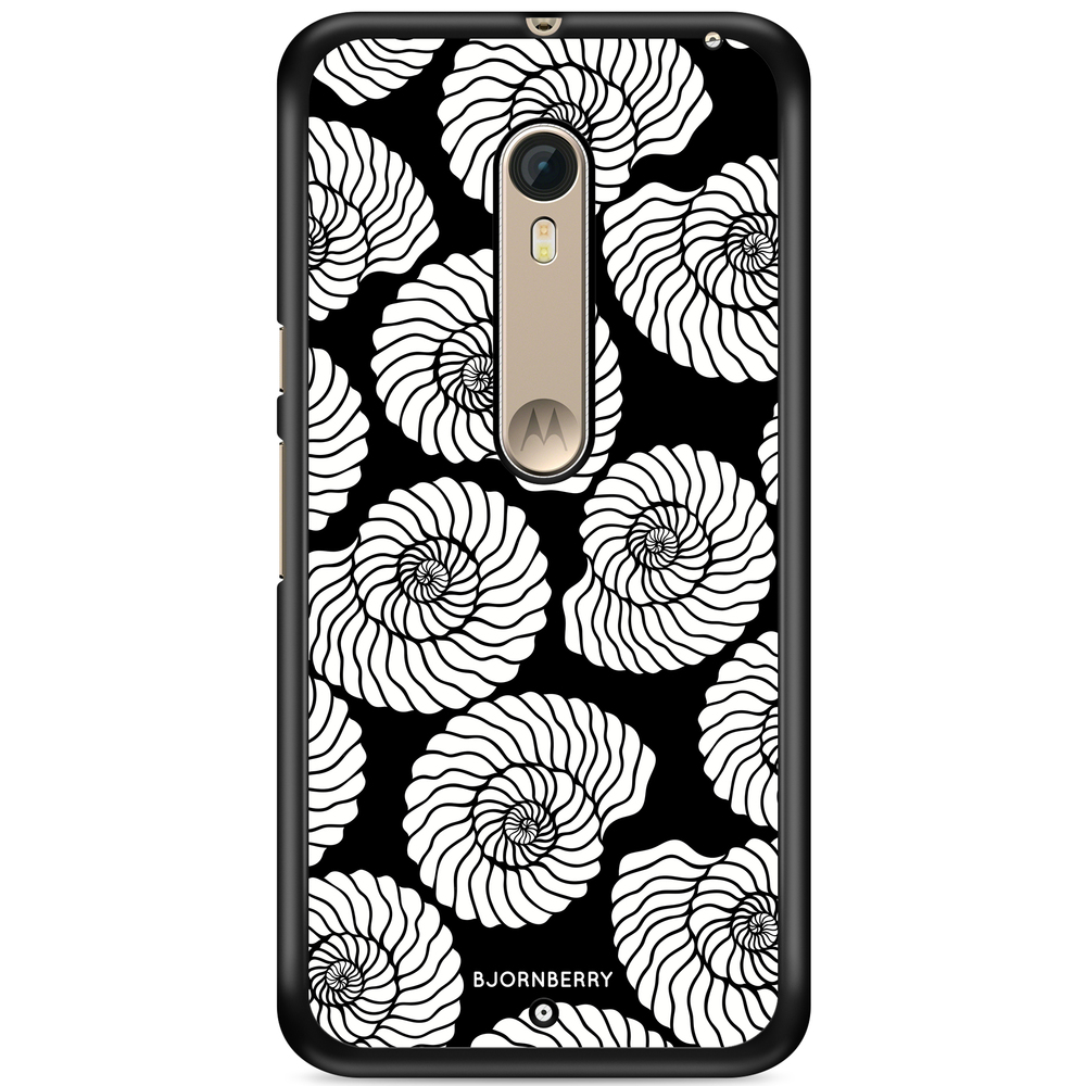 Moto X Style Case - Seashell BW