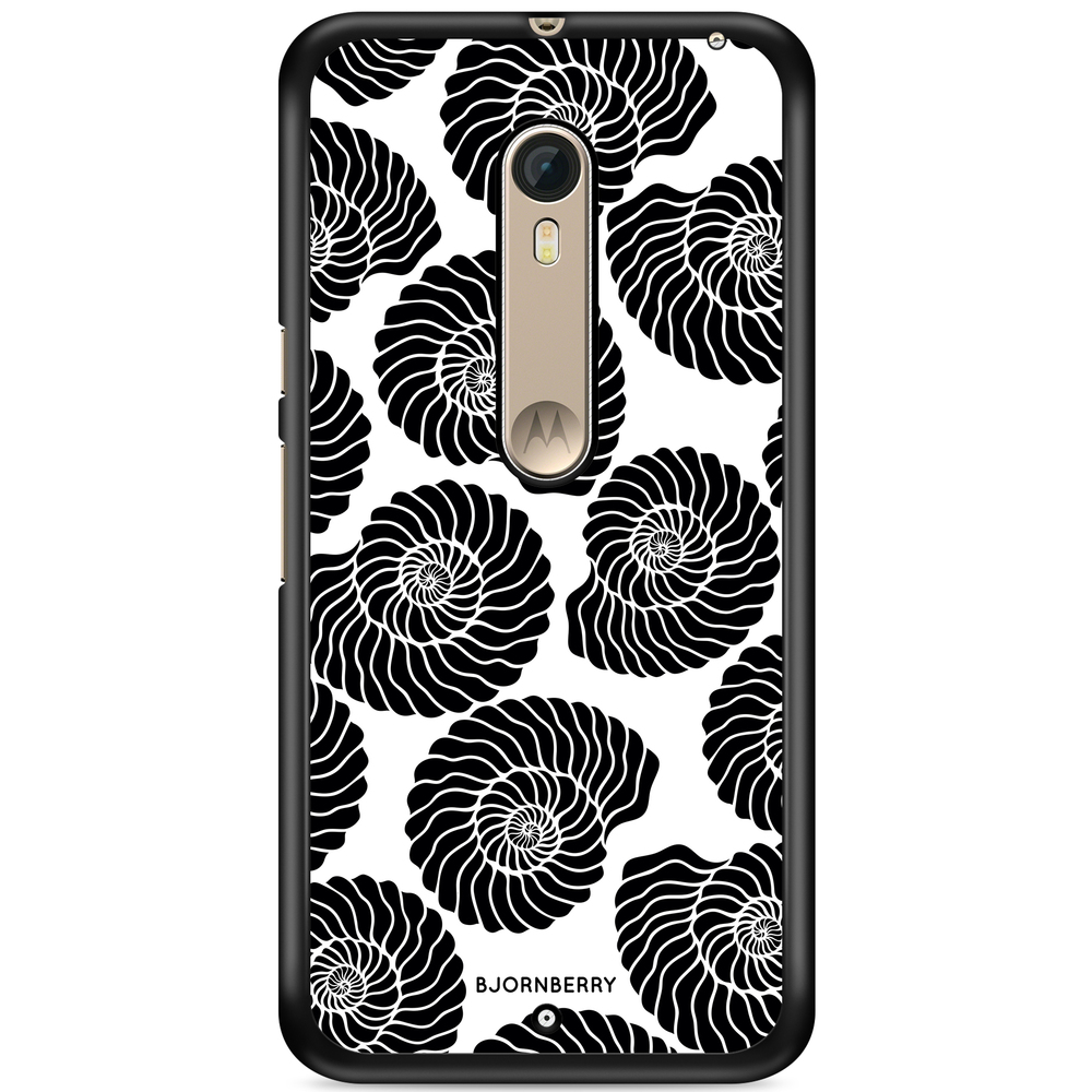 Moto X Style Case - Seashell BW