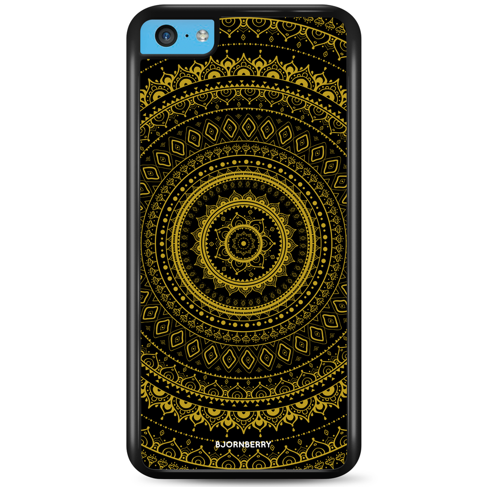 iPhone 5C Case - Black Gold Mandala