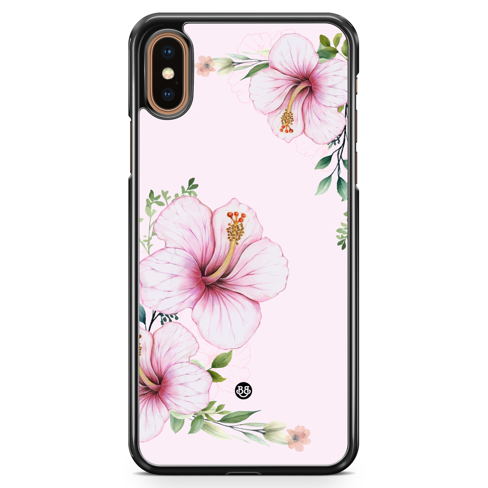 iPhone XS Max Case - WILD BLOOM - Soft Hibiscus