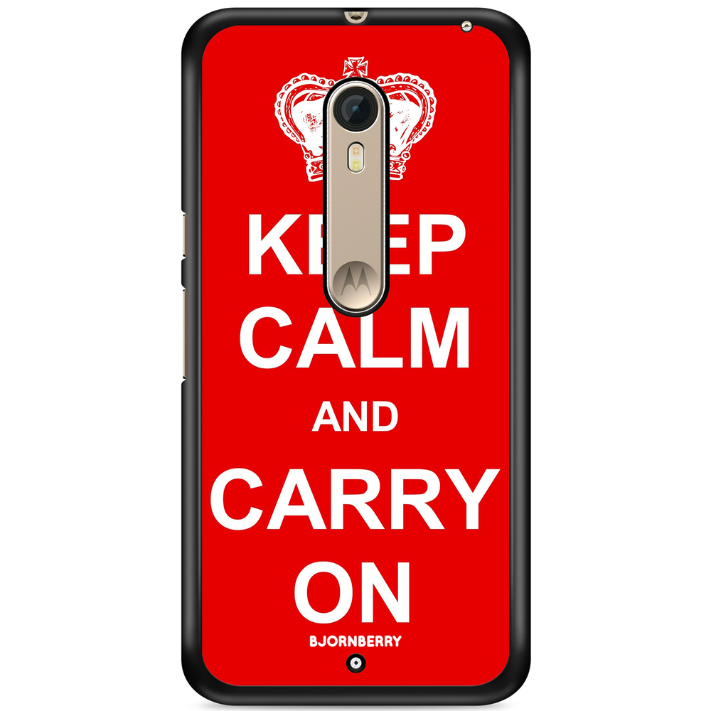 Moto X Style Case - Keep calm carry on