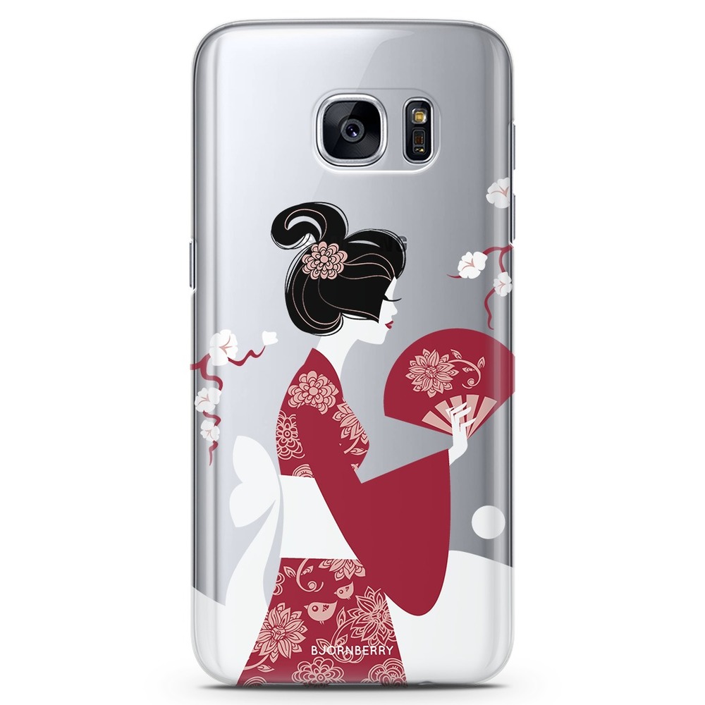 Samsung Galaxy S7 Edge TPU Case - Japan Woman