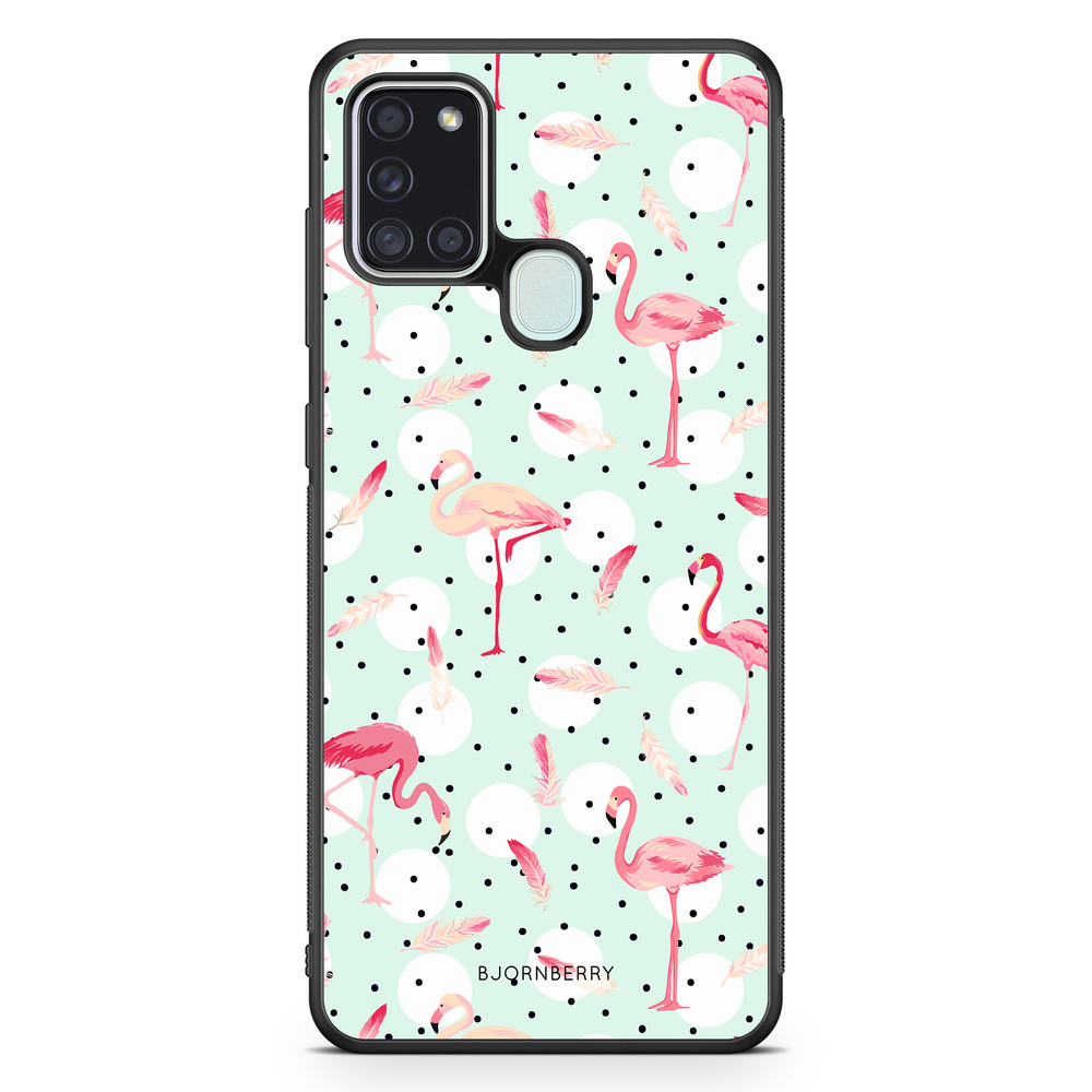 Samsung Galaxy A21s Case - Flamingos