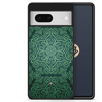 Google Pixel 7 Case - Green Retro Pattern