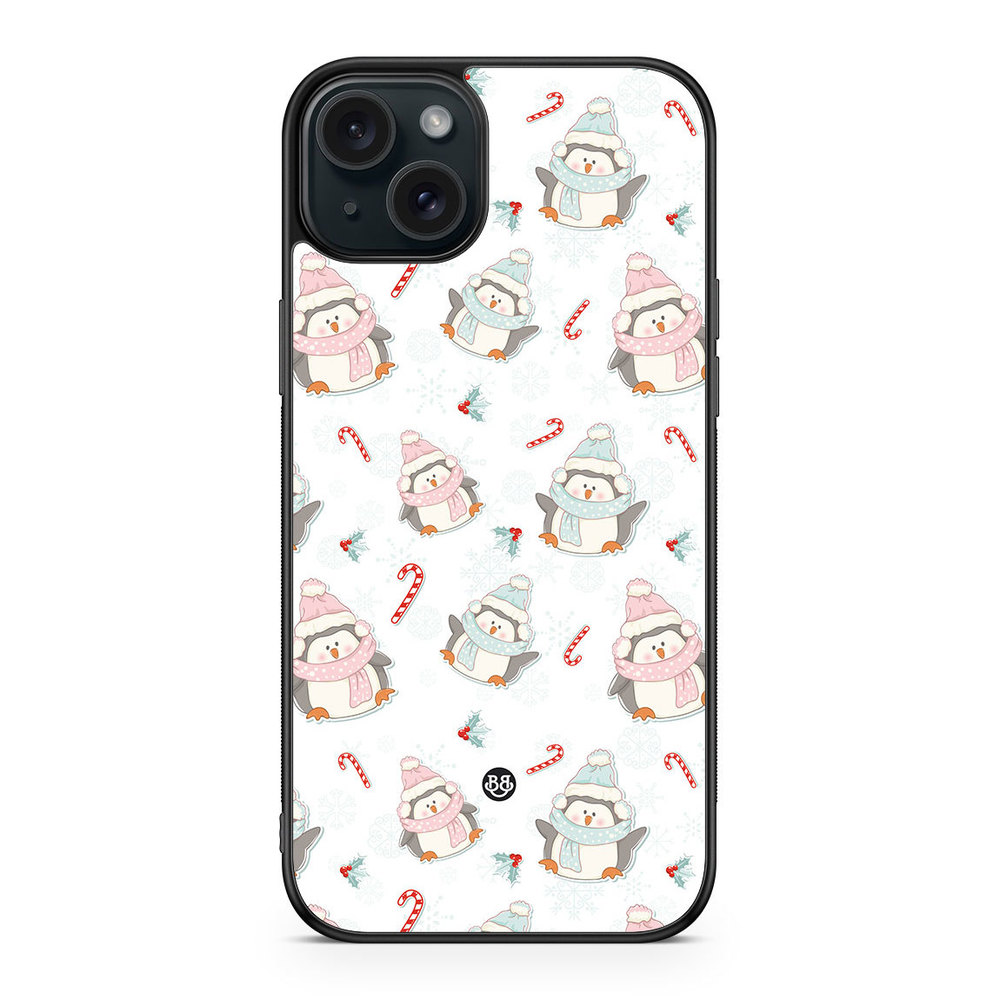 iPhone 15 Plus Case - Christmas Penguins