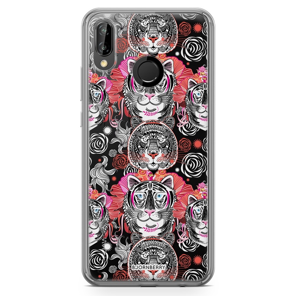 Huawei P20 Lite Fashion Skal - Teknade Tigrar