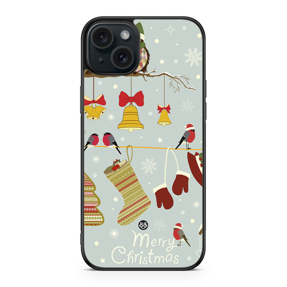 iPhone 15 Plus Case - Christmas Owls