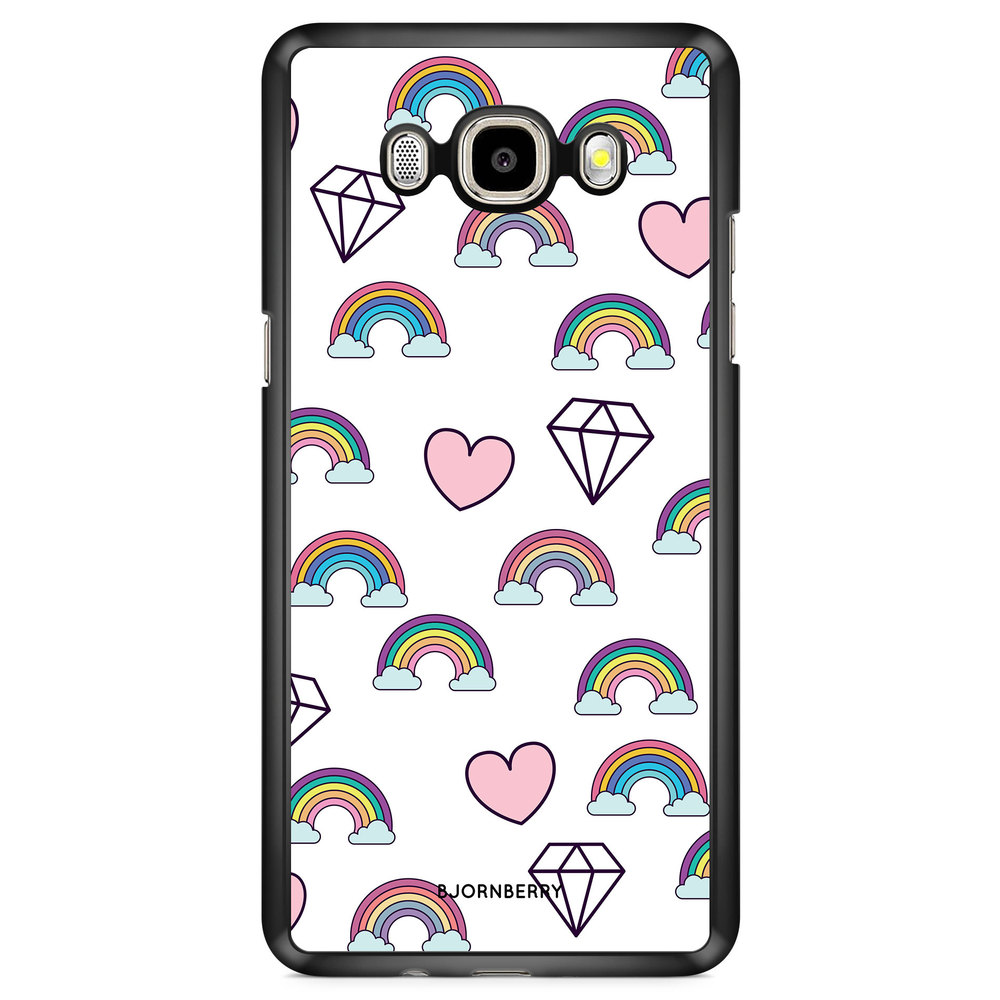 Samsung Galaxy J7 (2016) Case - Rainbows & Diamonds