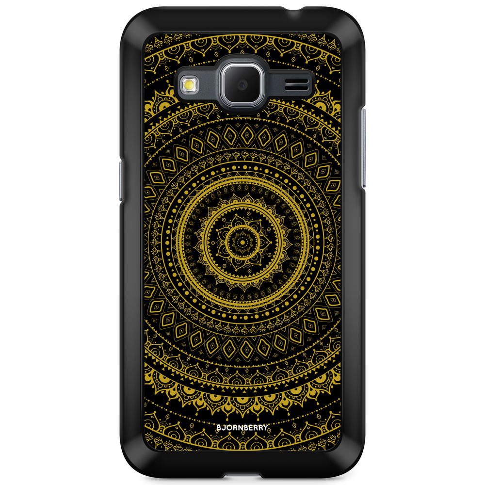 Samsung Galaxy Core Prime Case - Black Gold Mandala