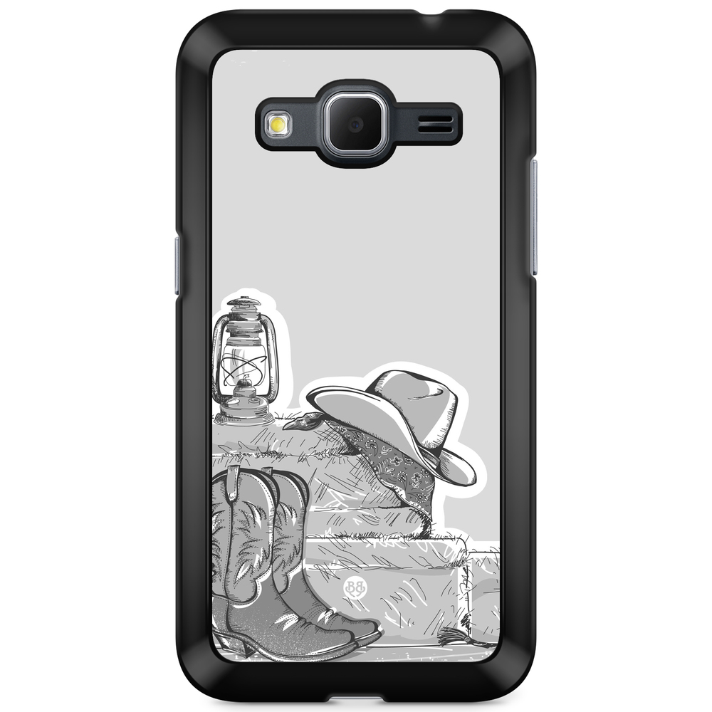 Samsung Galaxy Core Prime Case - Western Black/White