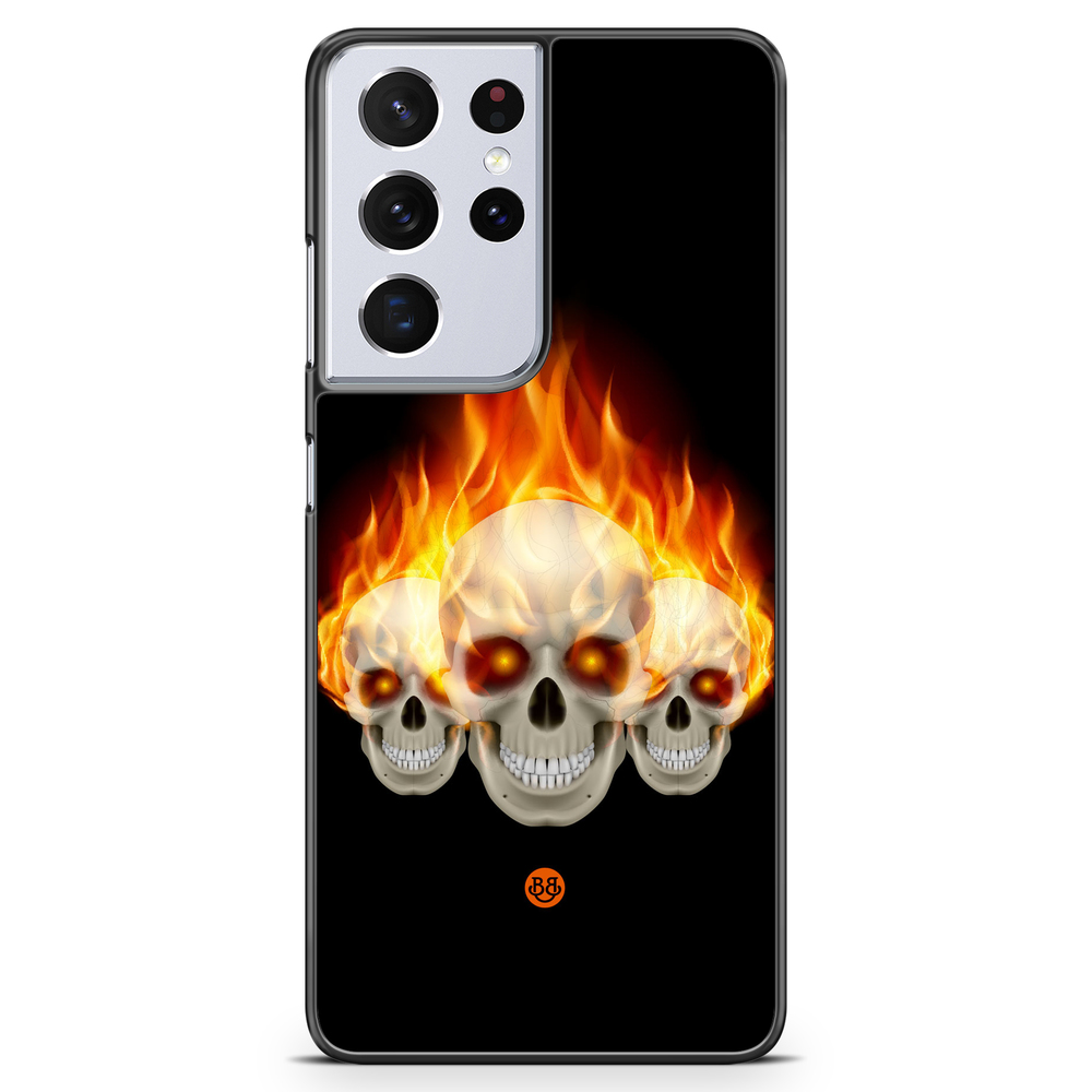 Samsung Galaxy S21 Ultra Case - Flames Skulls