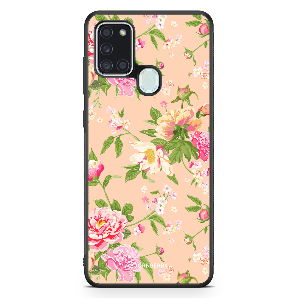 Samsung Galaxy A21s Case - Peony Flowers