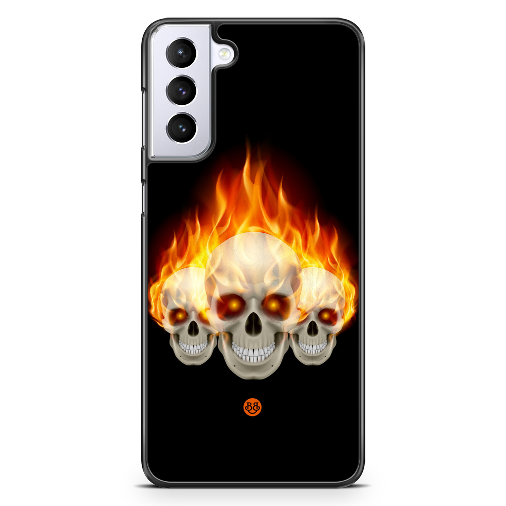 Samsung Galaxy S21 Plus Case - Flames Skulls