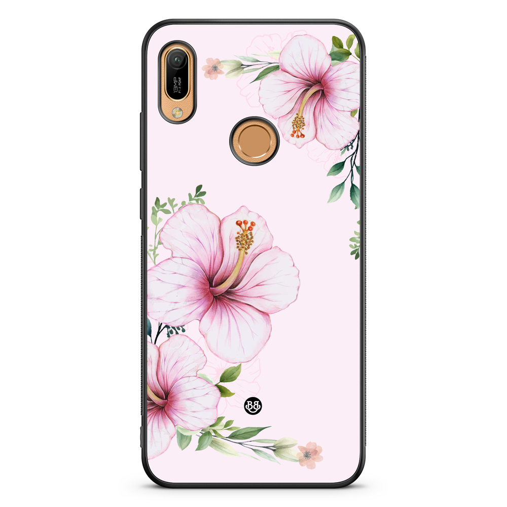 Huawei Y6 2019 Case - WILD BLOOM - Soft Hibiscus
