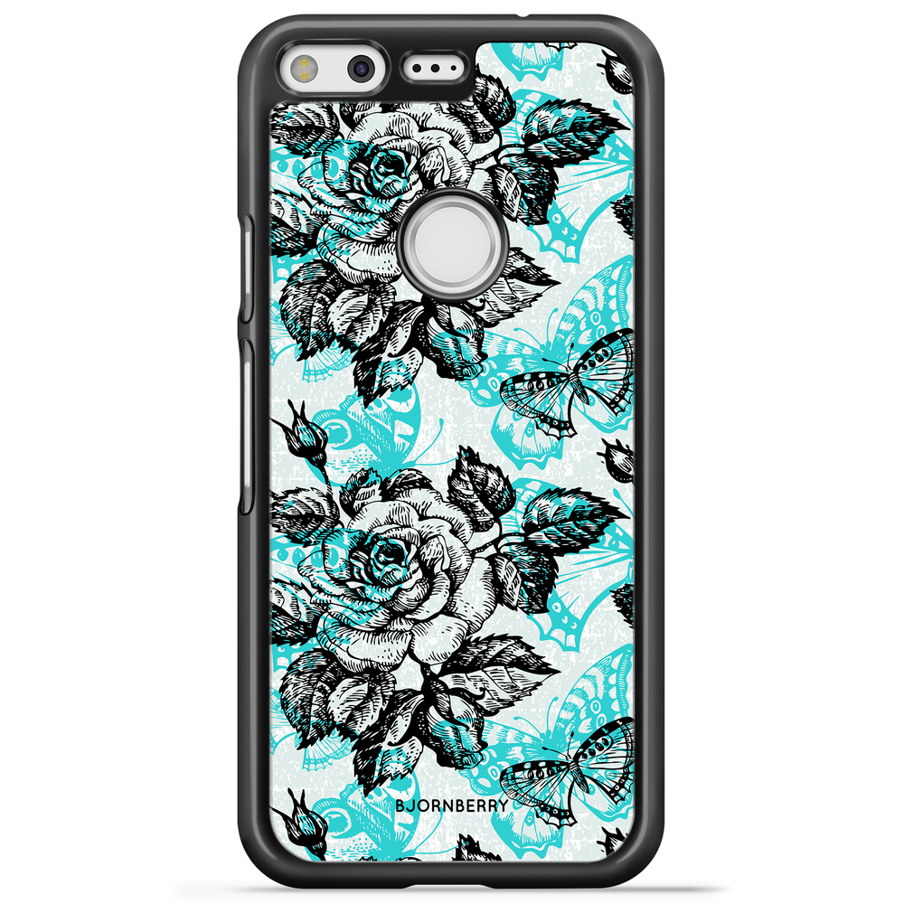 Google Pixel Case - Roses & Butterflies