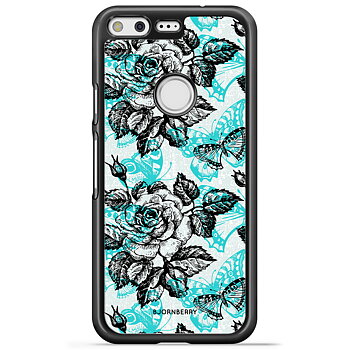 Google Pixel Case - Roses & Butterflies