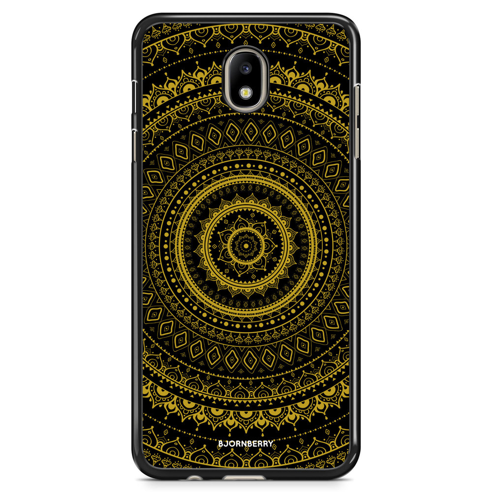 Samsung Galaxy J7 (2017) Case - Black Gold Mandala