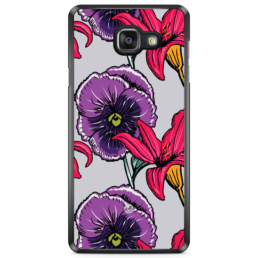 Samsung Galaxy A5 6 (2016) Case - Purple/Cerise Floral