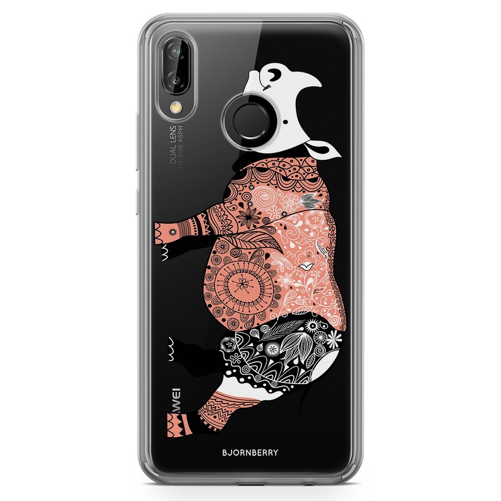 Huawei P20 Lite Fashion Skal - Noshörning