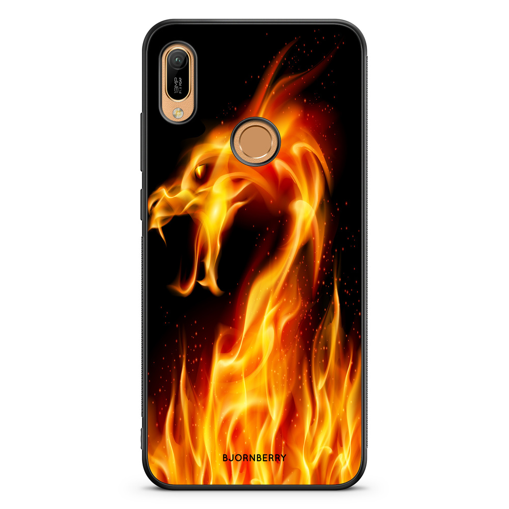 Huawei Y6 2019 Case - Flames Dragon