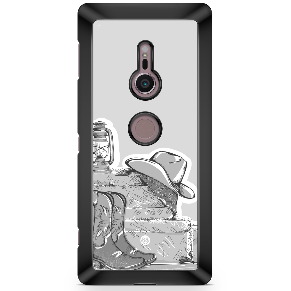 Sony Xperia XZ2 Case  - Western Black/White