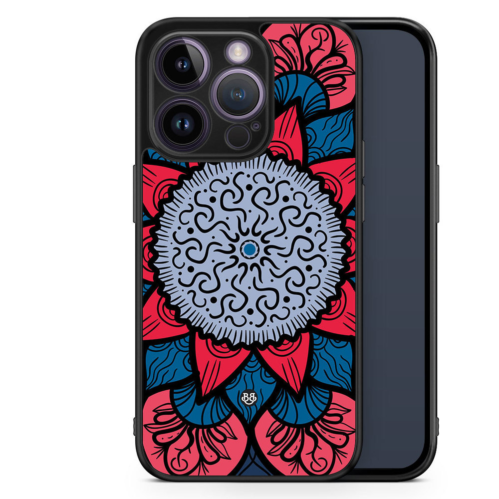 iPhone 14 Pro Case - Blue Mandala