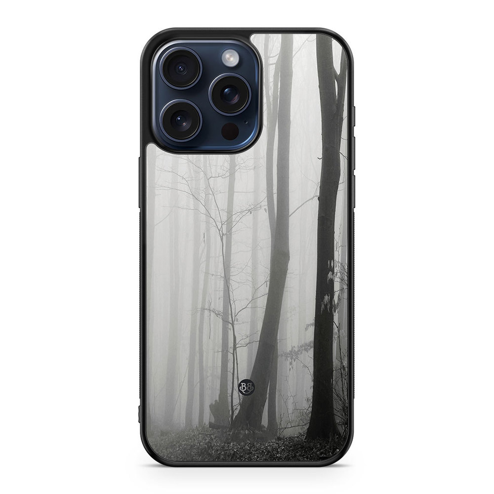 iPhone 15 Pro Max Case - Black/White Autumn