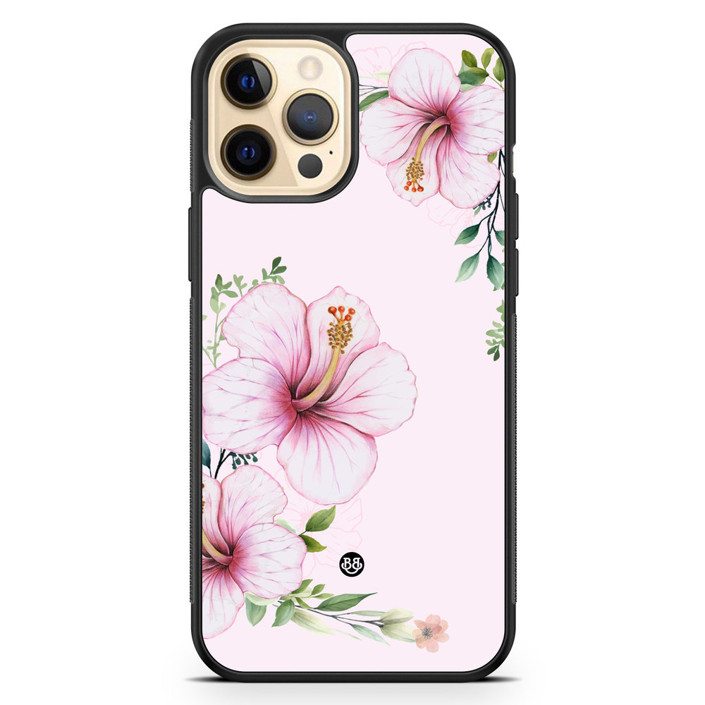 iPhone 12 Pro Max Case - WILD BLOOM - Soft Hibiscus
