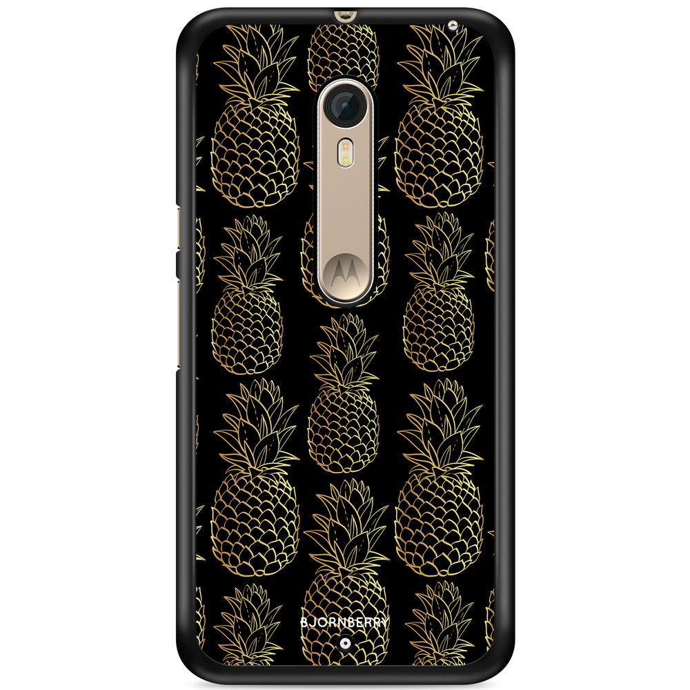 Moto X Style Case - Gold Pineapples