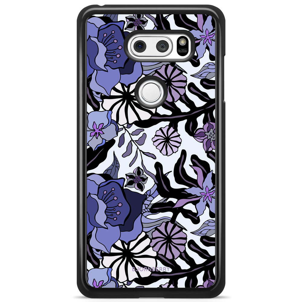 LG V30 Case - Purple Flowers