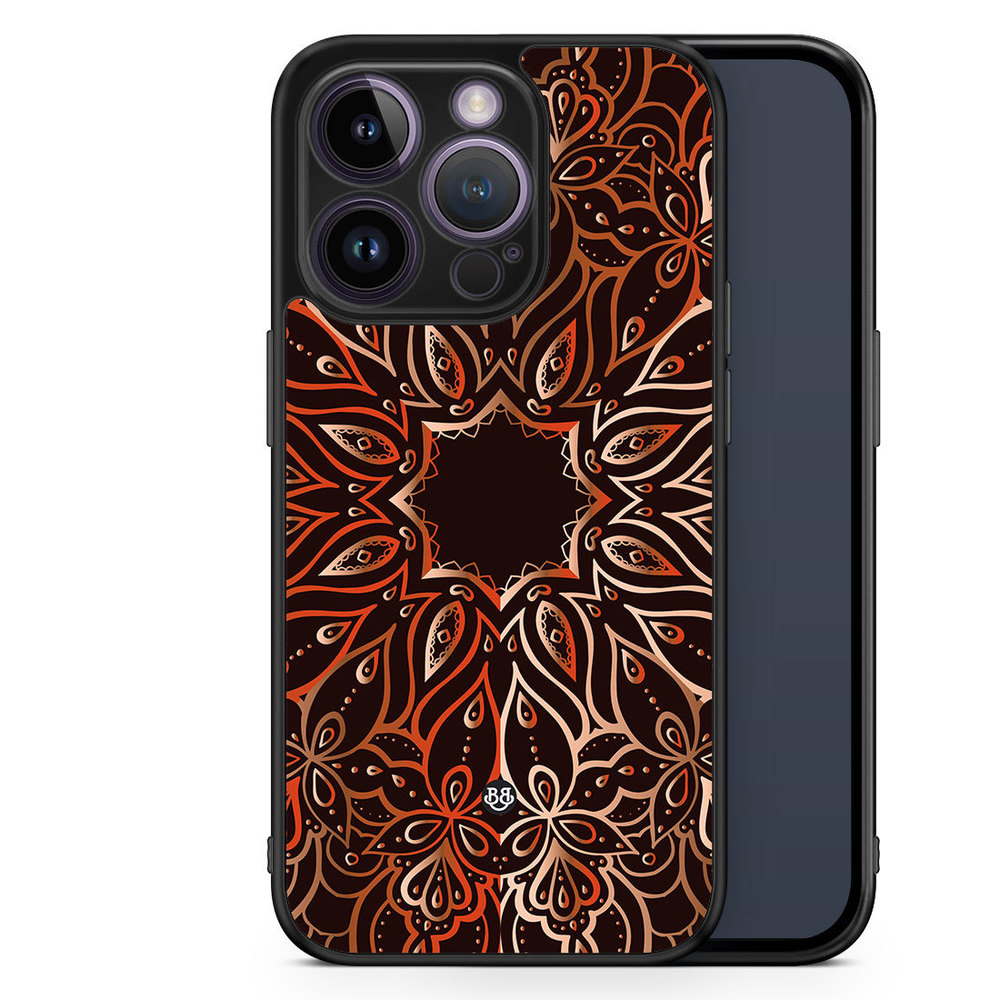 iPhone 14 Pro Case - Bronze Mandala