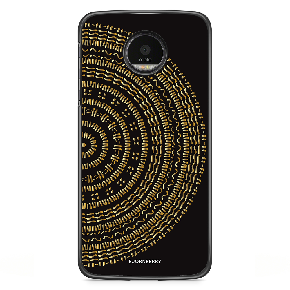 Motorola Moto G5S Plus Skal - Mandala Guld/Svart