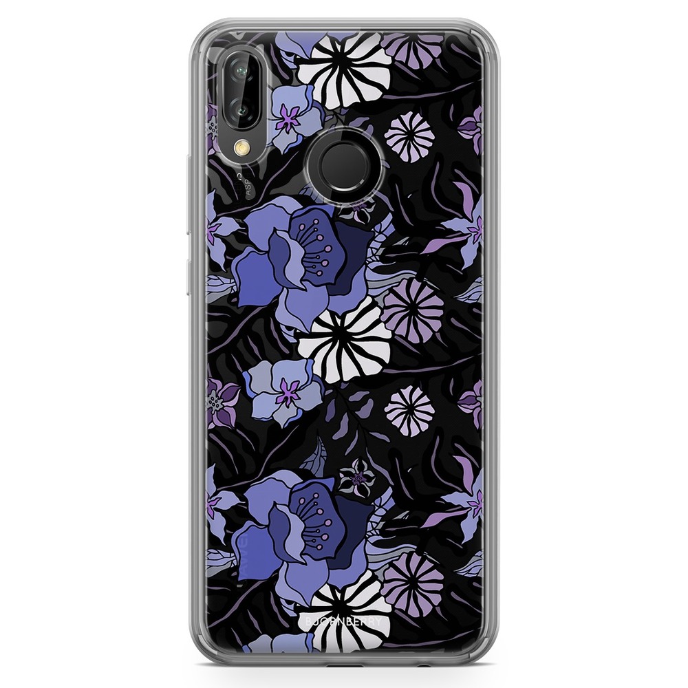 Huawei P20 Lite Fashion Skal - Lila Blommor