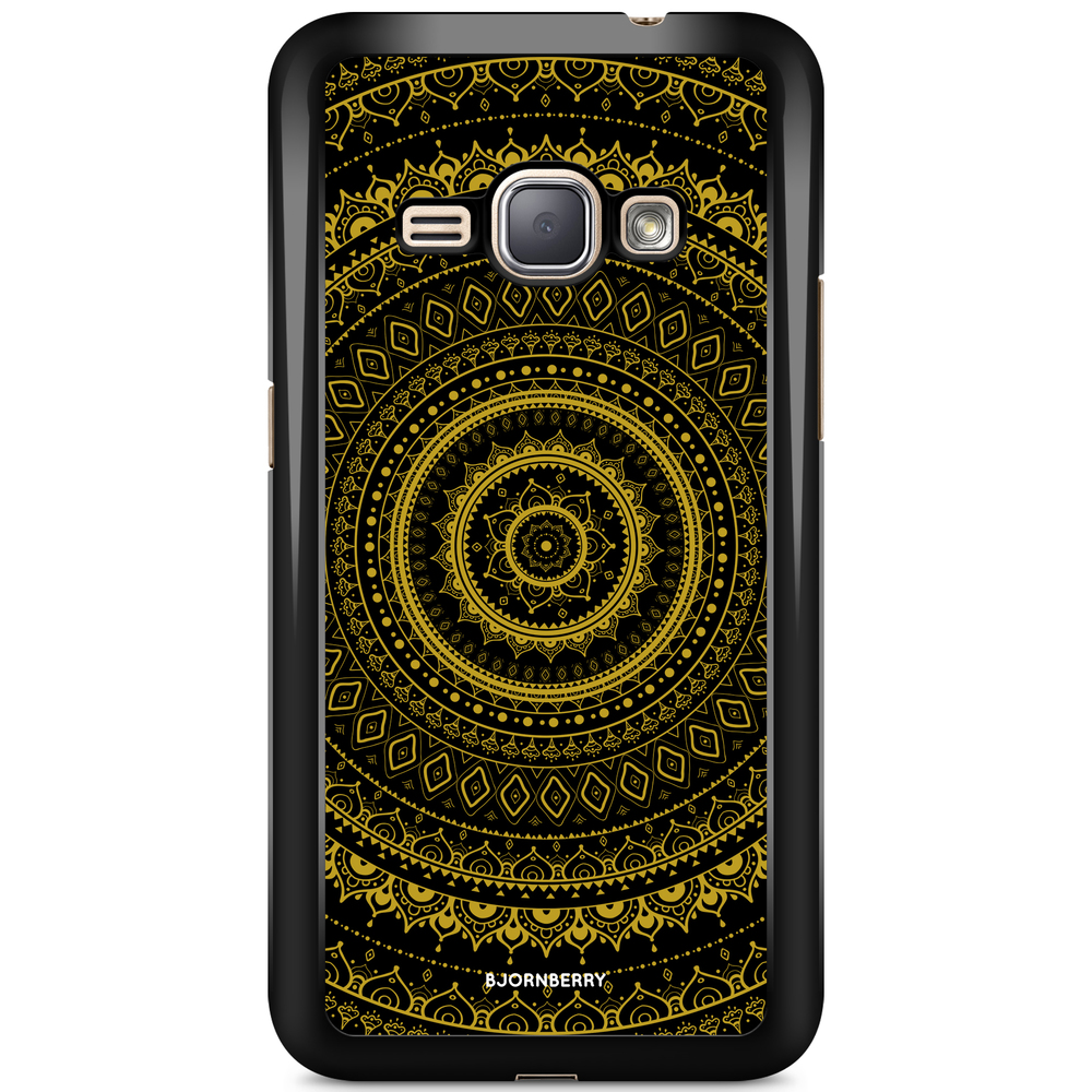 Samsung Galaxy J1 (2016) Case - Black Gold Mandala