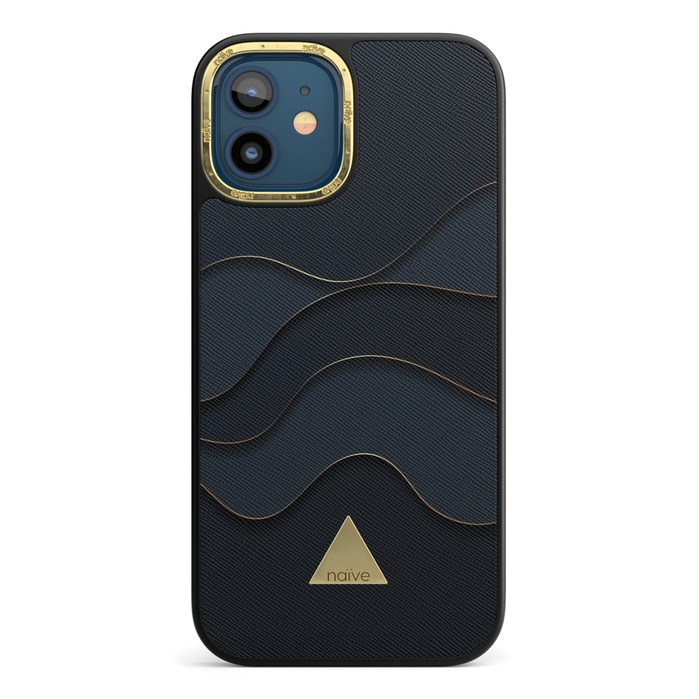 Naive iPhone 12 Mini Case - Golden Waves