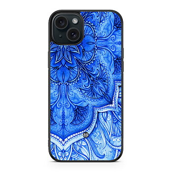 iPhone 15 Plus Skal - Blå Vintage