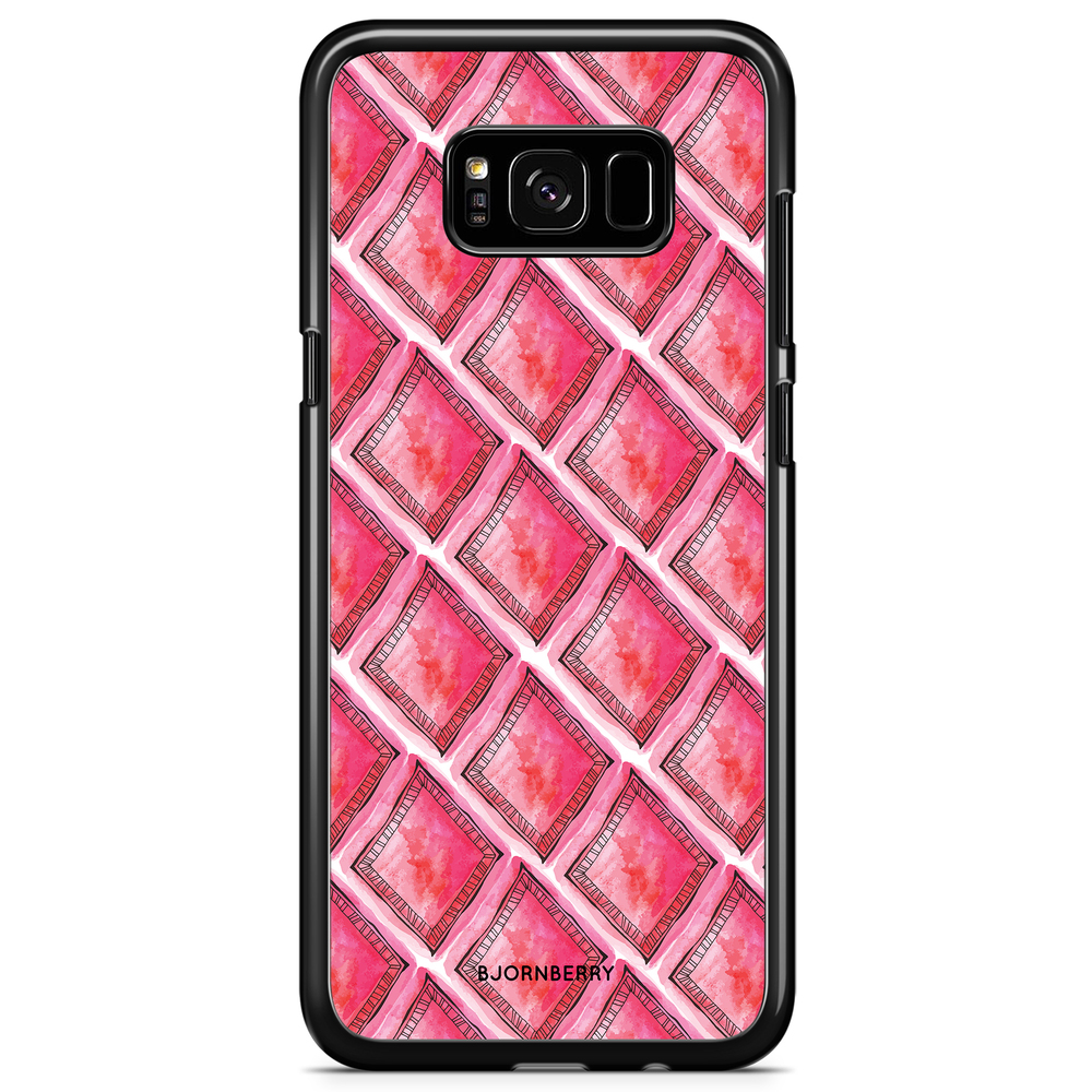 Samsung Galaxy S8 Plus Case - Red Rhombus