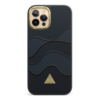 Naive iPhone 12 Pro Case - Golden Waves