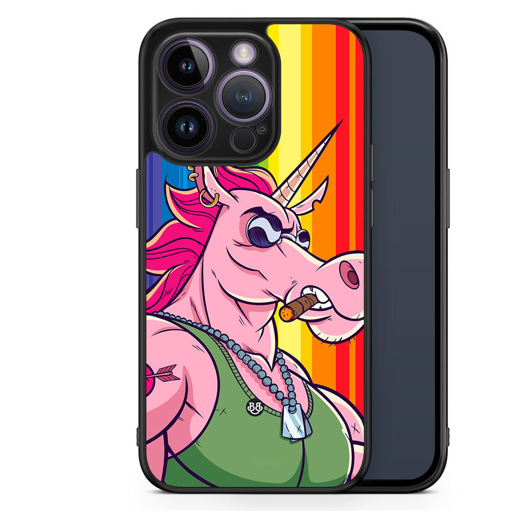 iPhone 14 Pro Case - Muscle Unicorn