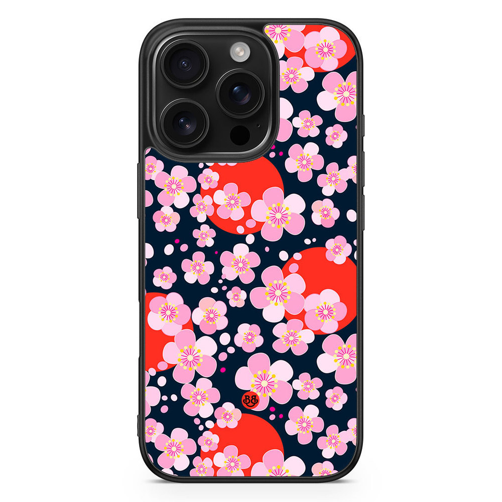 iPhone 16 Pro Case - Japanese Flowers
