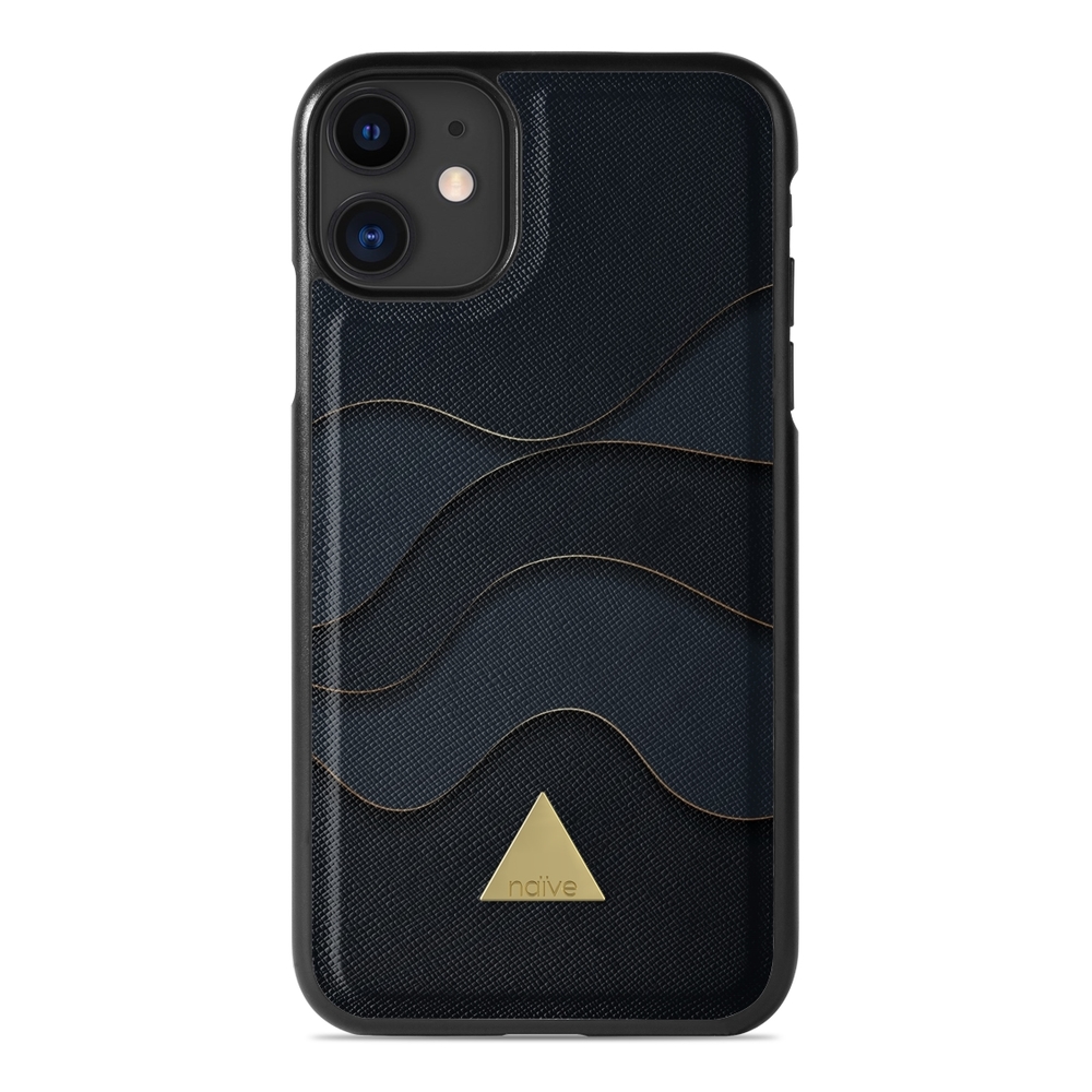 Naive iPhone 11 Case - Golden Waves