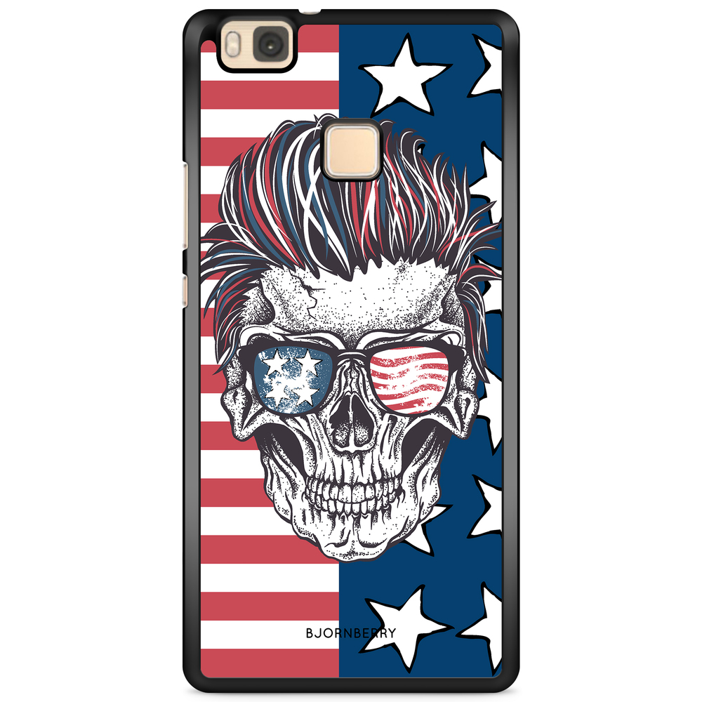 Huawei P9 Lite Case - USA Skull