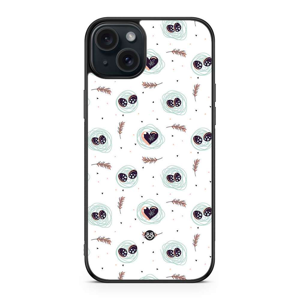 iPhone 15 Plus Case - Eggs and Hearts