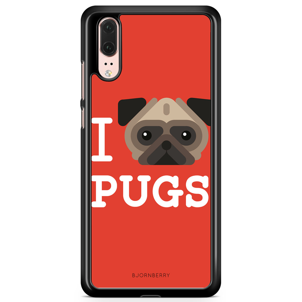 Huawei P20 Case - I Love Pugs